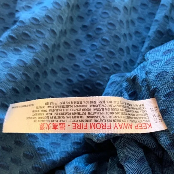 Free People Movement 40 Love Cropped Size Small Blue Checkered Jacket - Picture 8 of 12